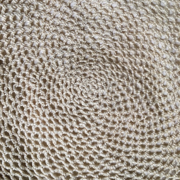 Handmade Handbag Crochet Lined Shoulder Bag 13” - Picture 6 of 10